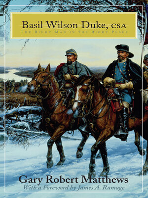 cover image of Basil Wilson Duke, CSA